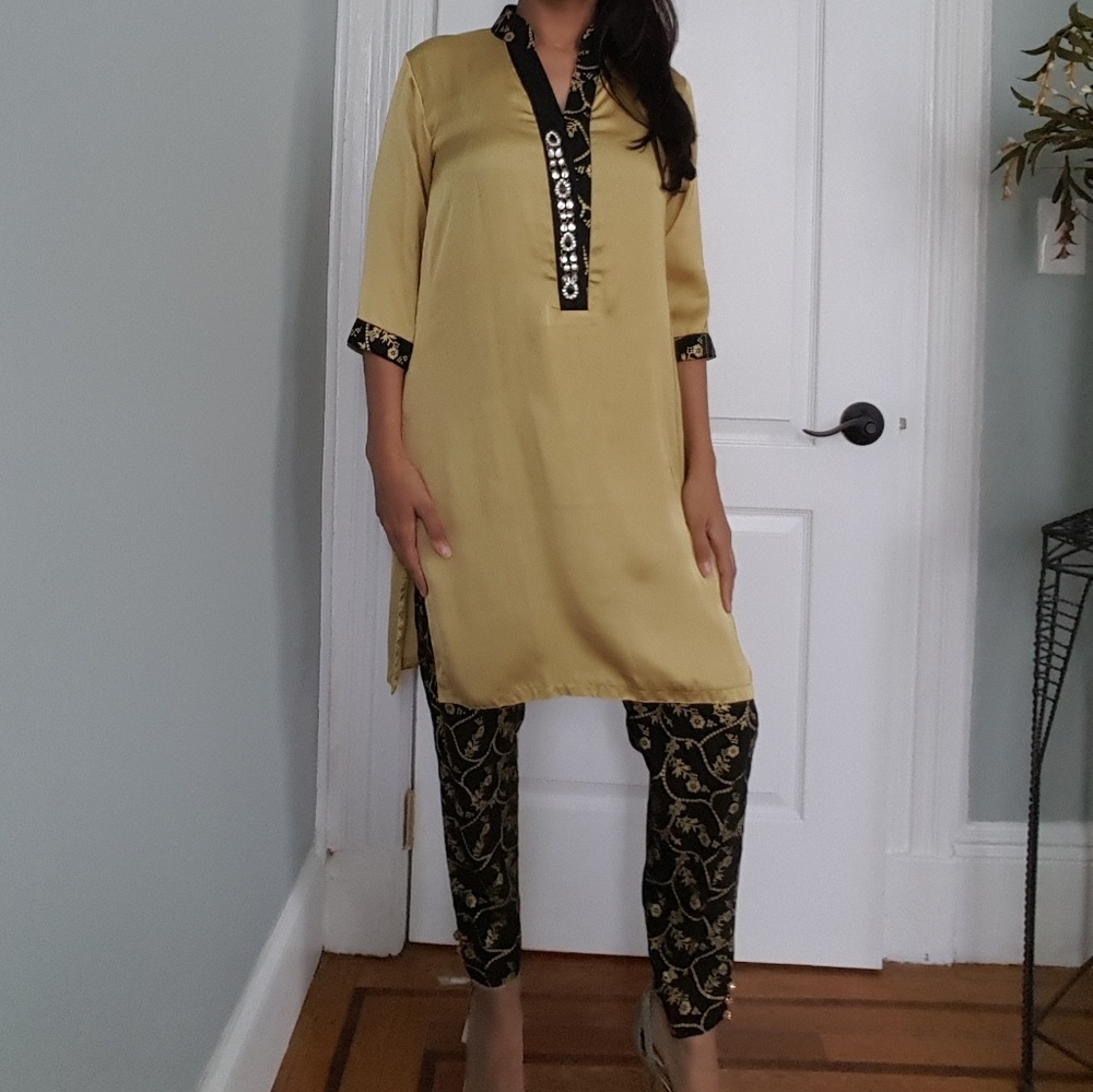Pakistani- piece Kurta and cigarette pant