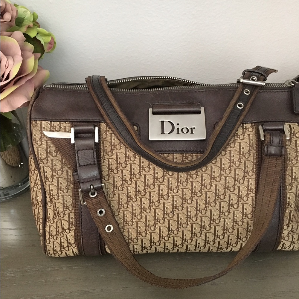 Christian Dior Boston Bag with original dust bag