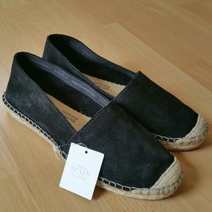 Fabiolas Leather Suede Espadrilles