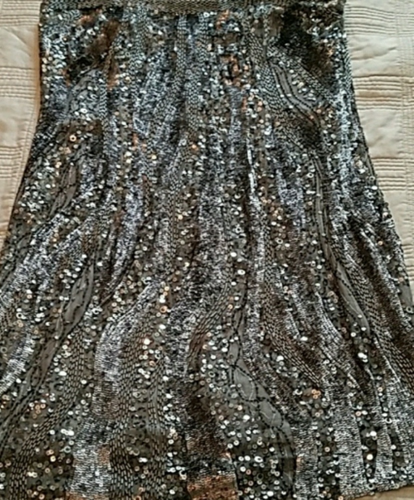 Strapless short evening/cocktail dress