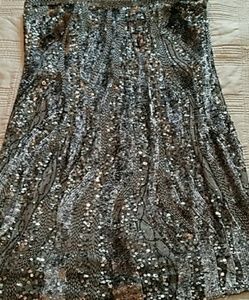 Strapless short evening/cocktail dress