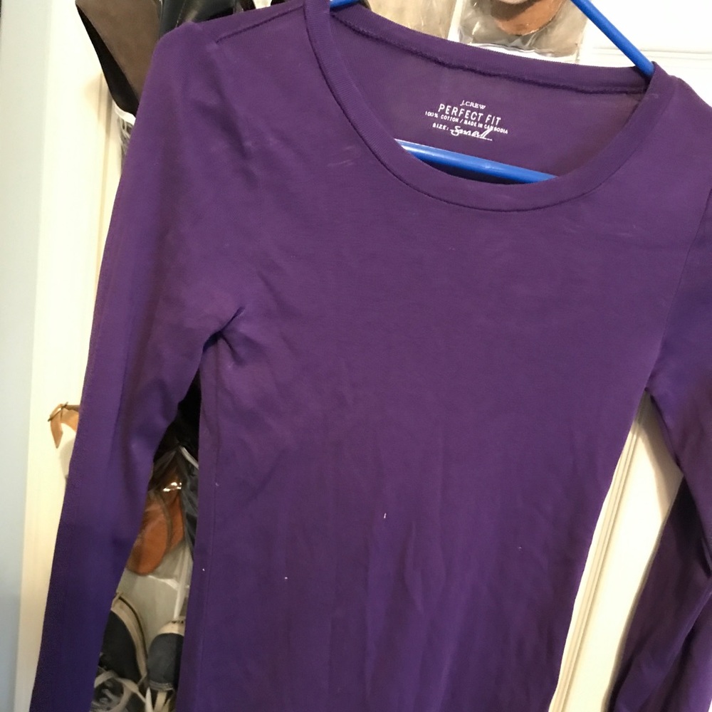 J. Crew purple shirt