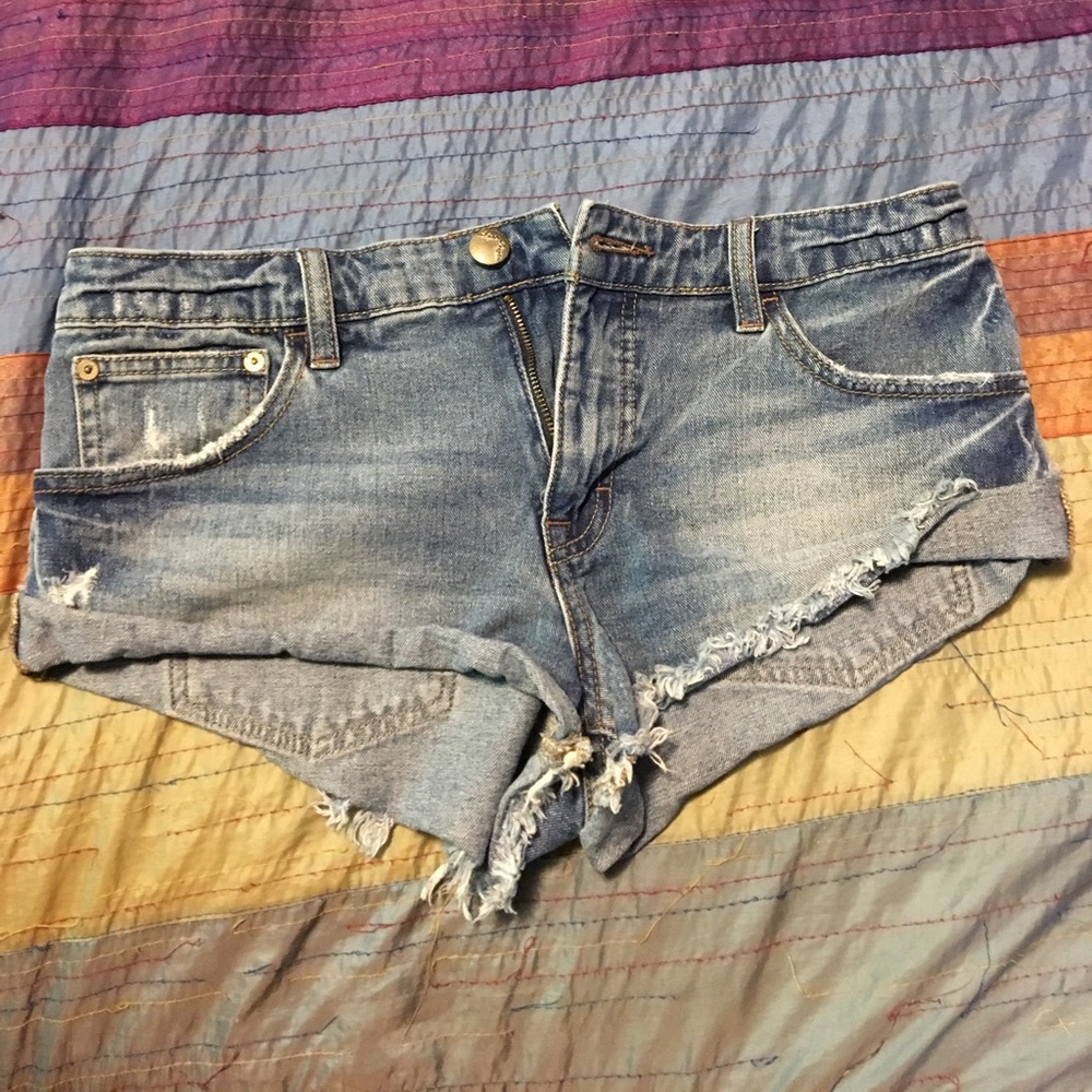Free People Jean Shorts