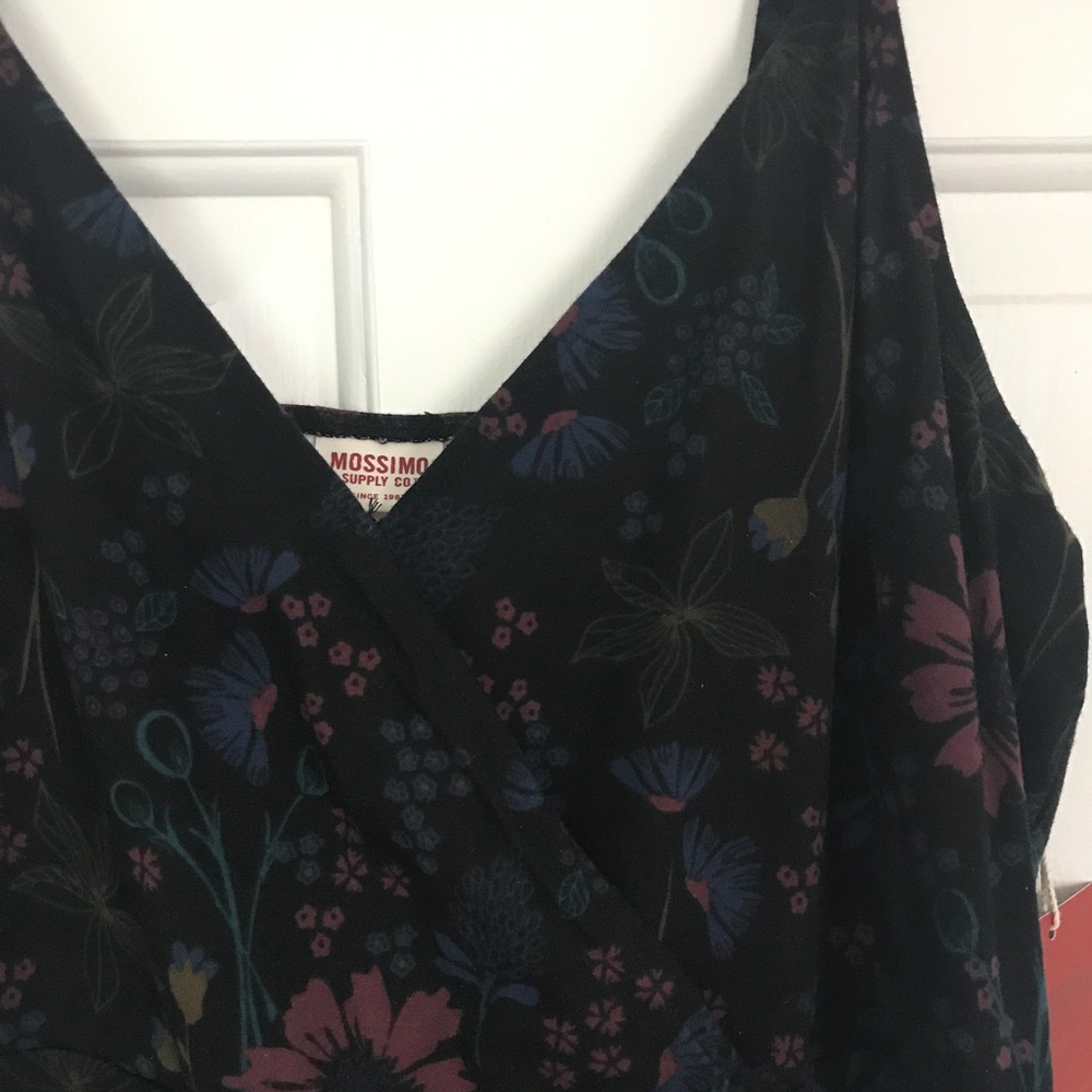 Dark botanical dress