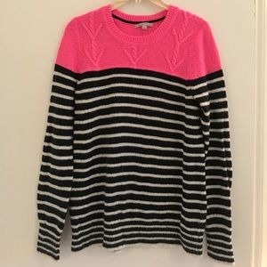 Gap Striped & Neon Sweater, Size L