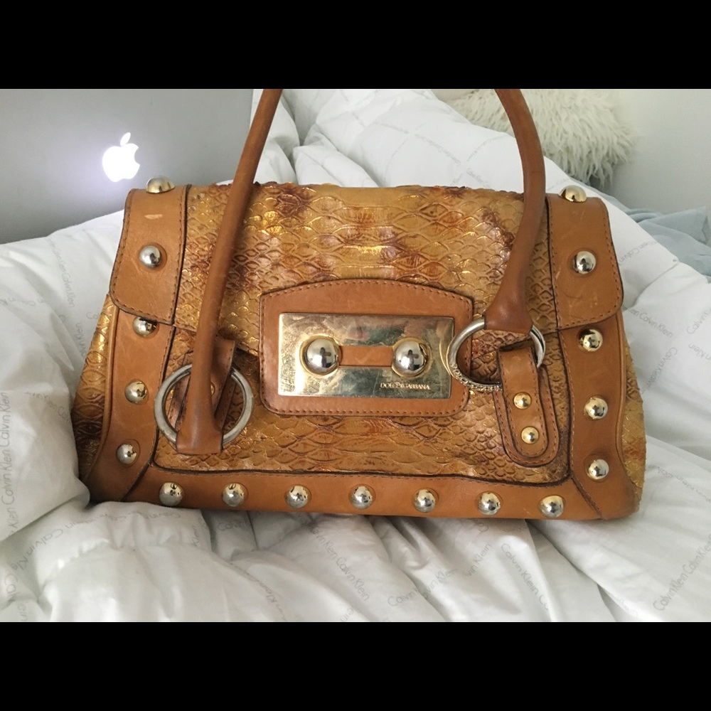 Dolce & Gabbana tan purse