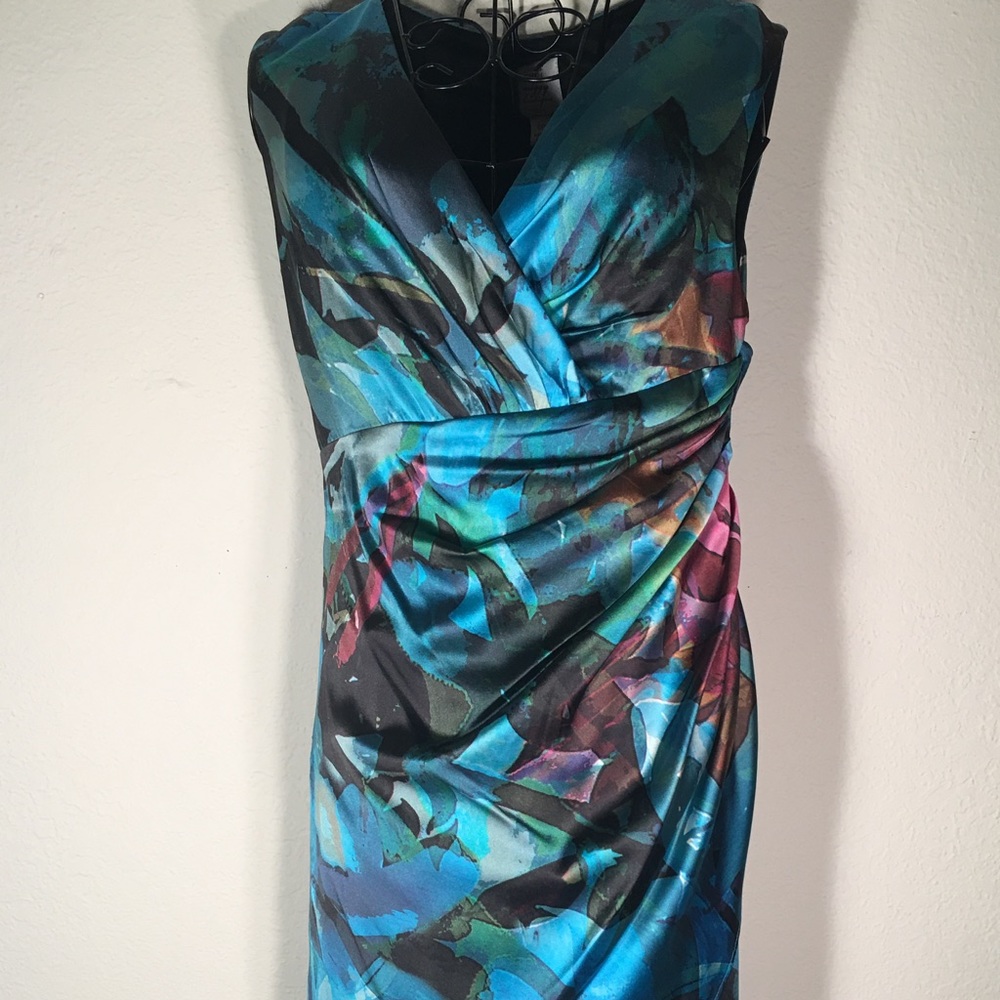 Suzi Chin for Maggy Boutique Blue/Green Dress