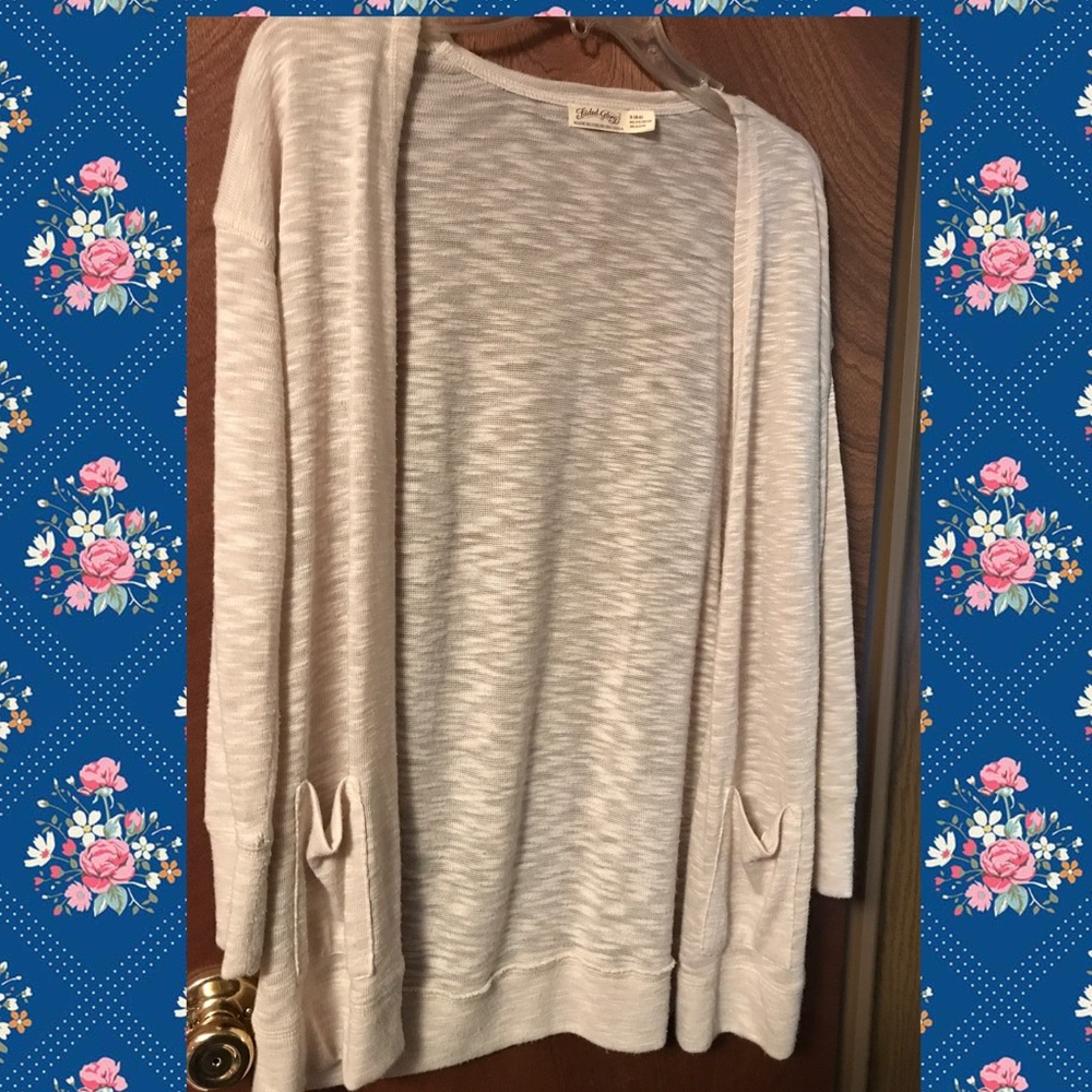 Tan long sleeve cardigan