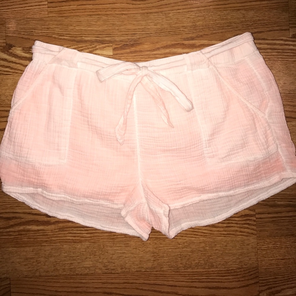 Pink Tie Shorts