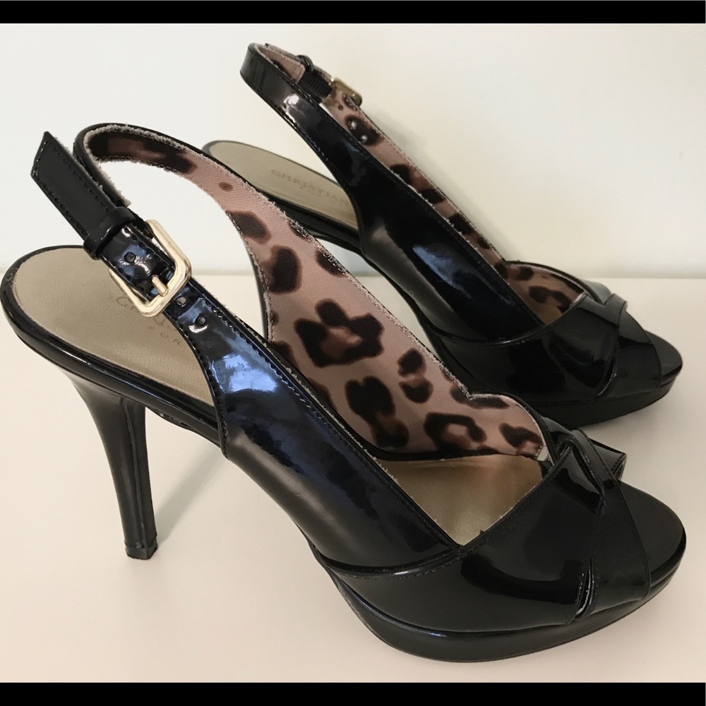 NEW Christian Siriano Sz 7 Patent Leather Heels