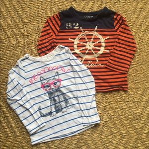 Lot of 2 Long Sleeved Tshirts