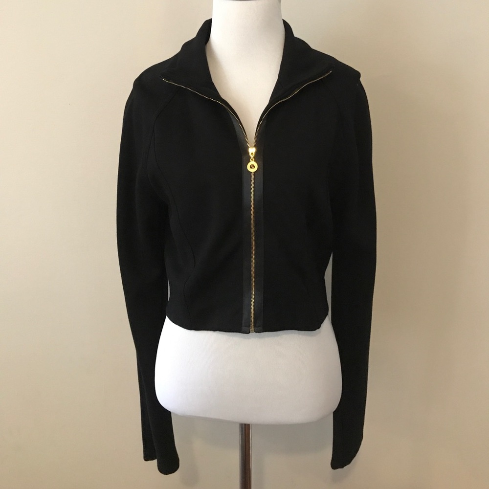 NWOT Lynn Ritchie Black Cropped Jacket XS