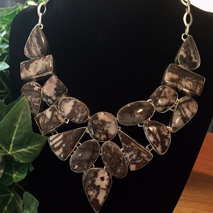 Gorgeous Jasper One Of A Kind Statement Necklace 30$
