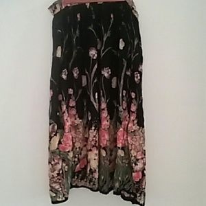Peasant floral skirt