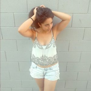 NWT Beaded Urban Top