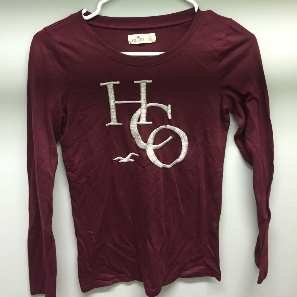 Burgundy/Red Long Sleeve Shirt