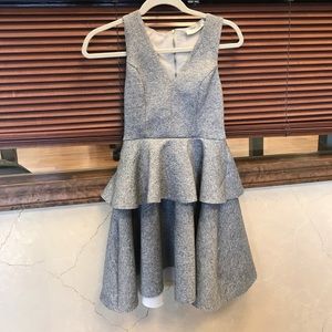 Everleigh Gray Peplum Dress