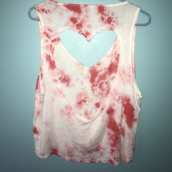 Heart cutout tie dye shirt - Picture 2 of 4