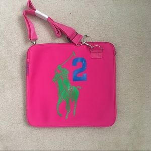 Ralph Lauren ipad/laptop bag - never used