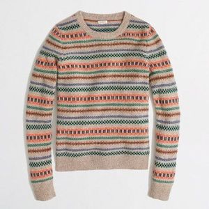 J.Crew Factory Multicolor fair Isle Sweater