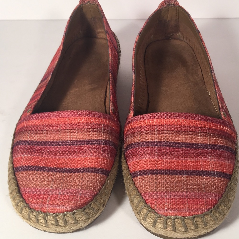 Aerosoles Pink & Orange Multi Color Loafers Shoes