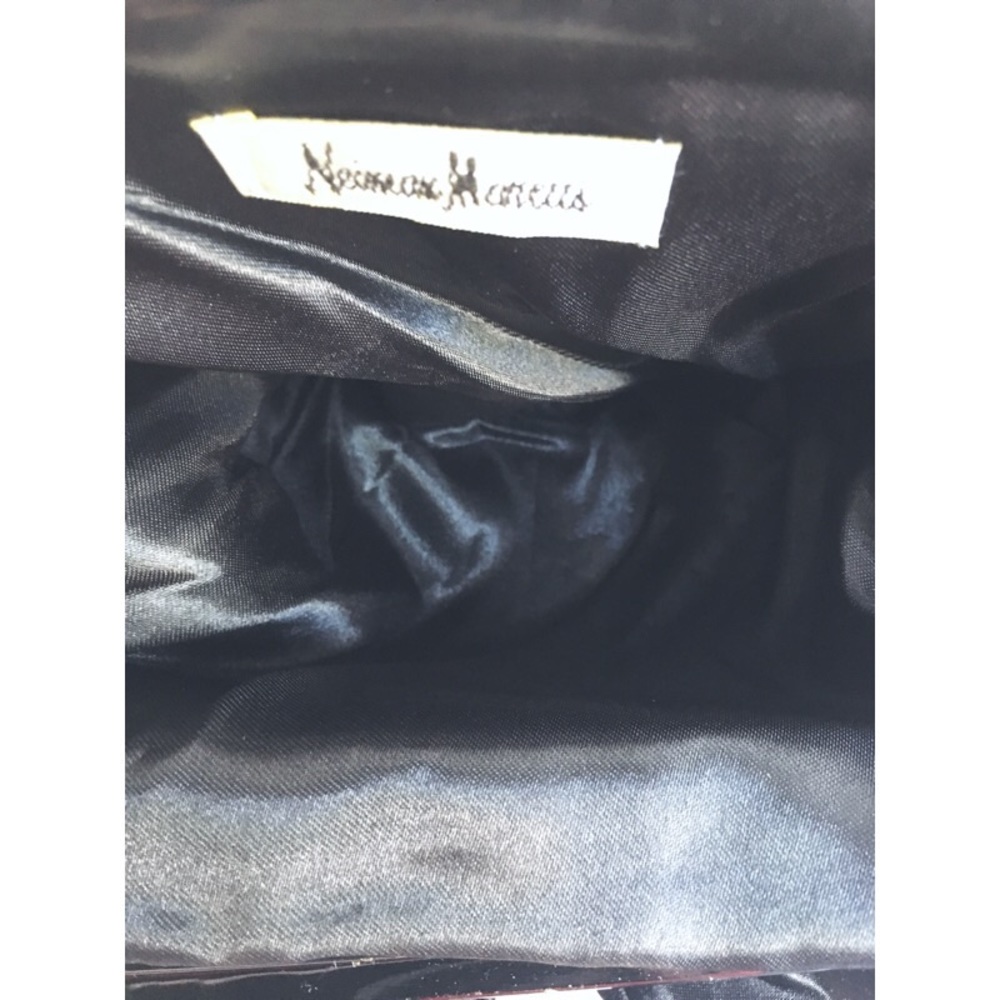 Neiman Marcus Blk Satin & Velvet clutch Firm price - Picture 5 of 6