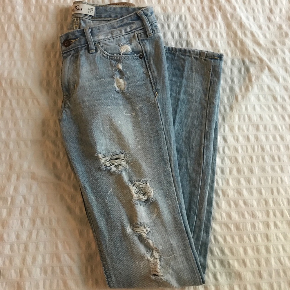 Hollister light wash skinny jeans