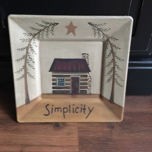 Decorative country plate