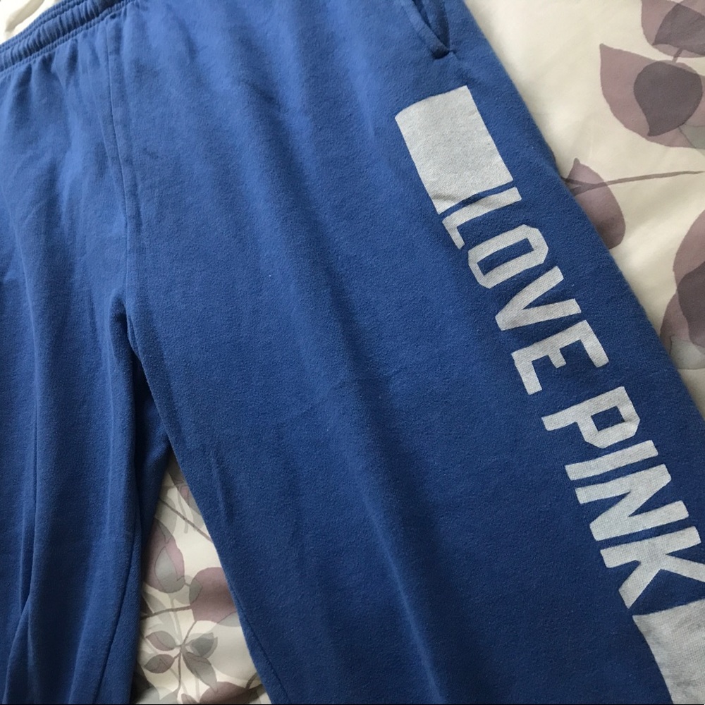 Love Pink Cropped Joggers