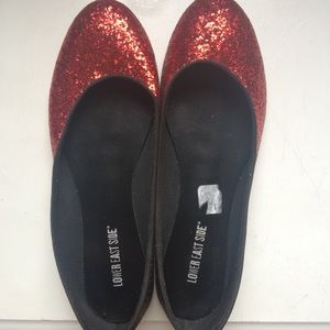 Size 9 1/2 ruby red slippers