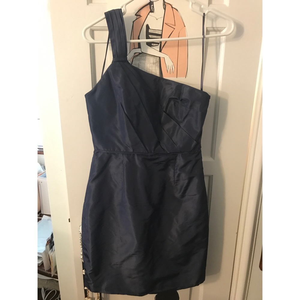 JCrew blue bridesmaid dress