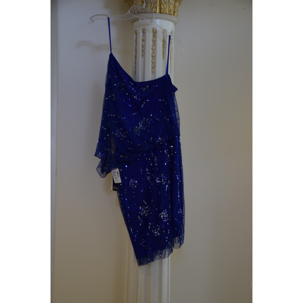 Adrianna Papele beaded evening dress