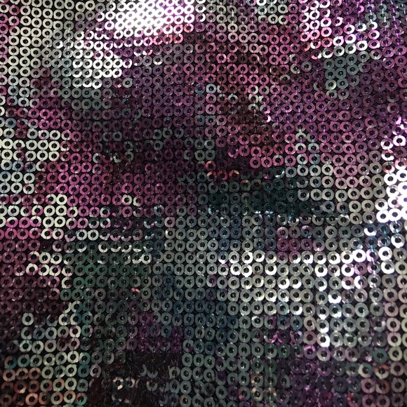 Gorgeous strapless sequined plum dress - Picture 3 of 3