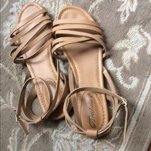 Tan sandals