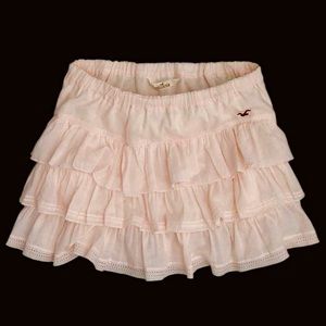 Hollister Pink Layered Ruffled Skirt