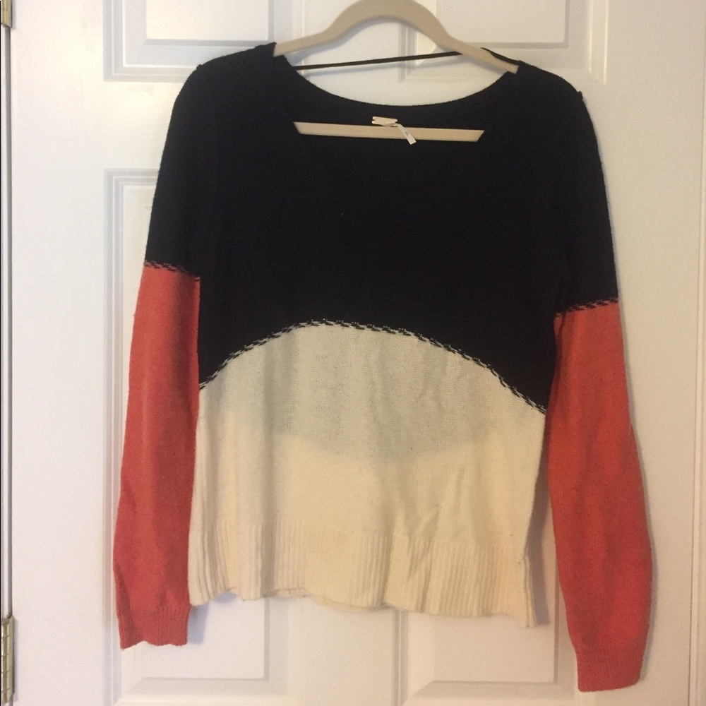 Color-block Sweater
