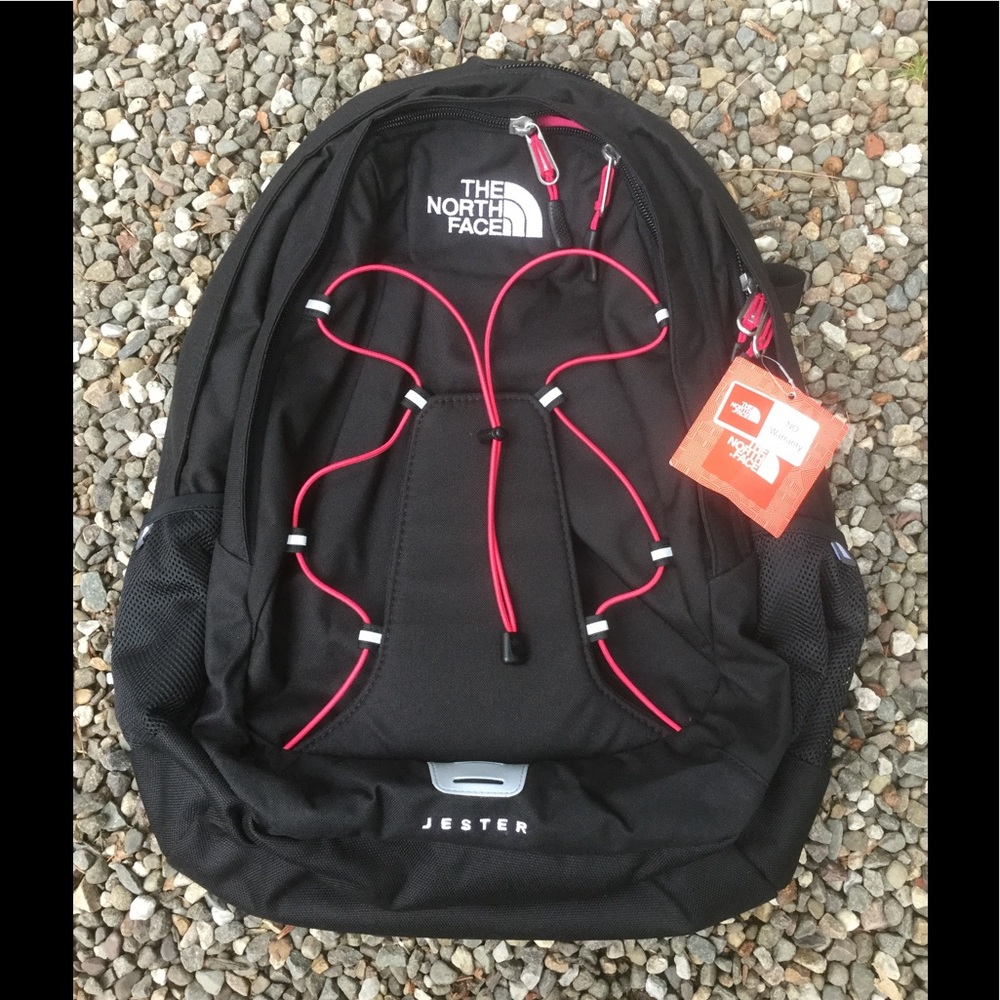 North Face W Jester backpack Black Pink New