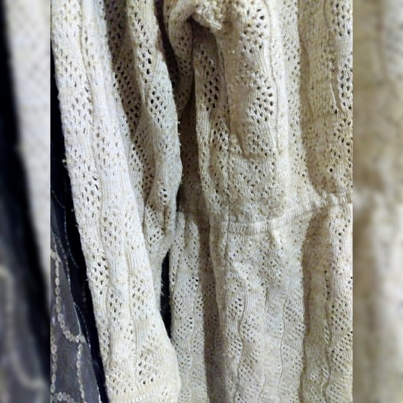 Kim Rogers cream cutout cardigan Medium - Picture 5 of 5