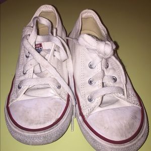 Girls white converse
