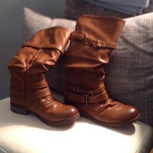 Brown Leather Boots