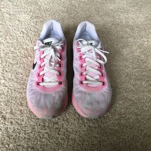 Pink Nike Lunar Glide Running Shoes