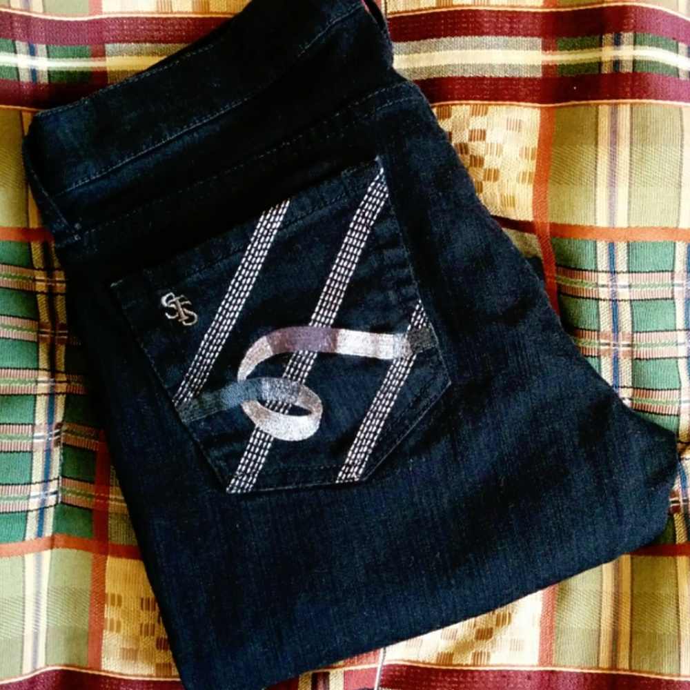 Black STS I Am Frankie Bootcut Jeans w/Snake 30P