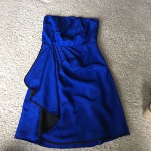 Royal Blue Strapless dress