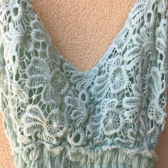 Mint backless dress - Picture 4 of 5