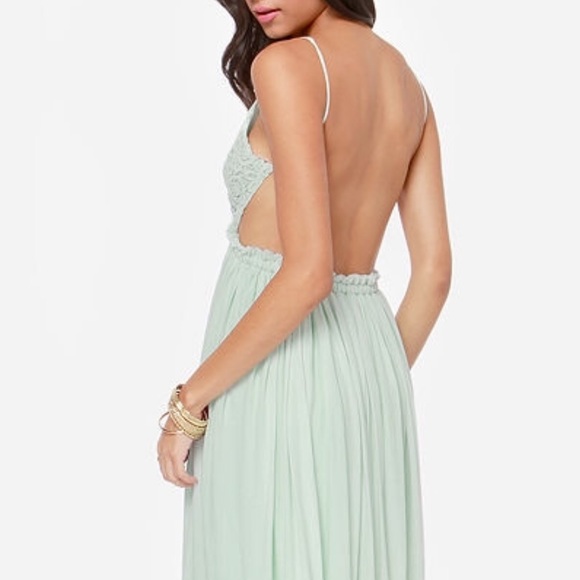 Mint backless dress - Picture 2 of 5