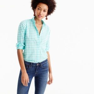 J.Crew The Boy Shirt in Crinkle Gingham