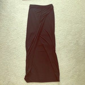 Women's black maxi skirt