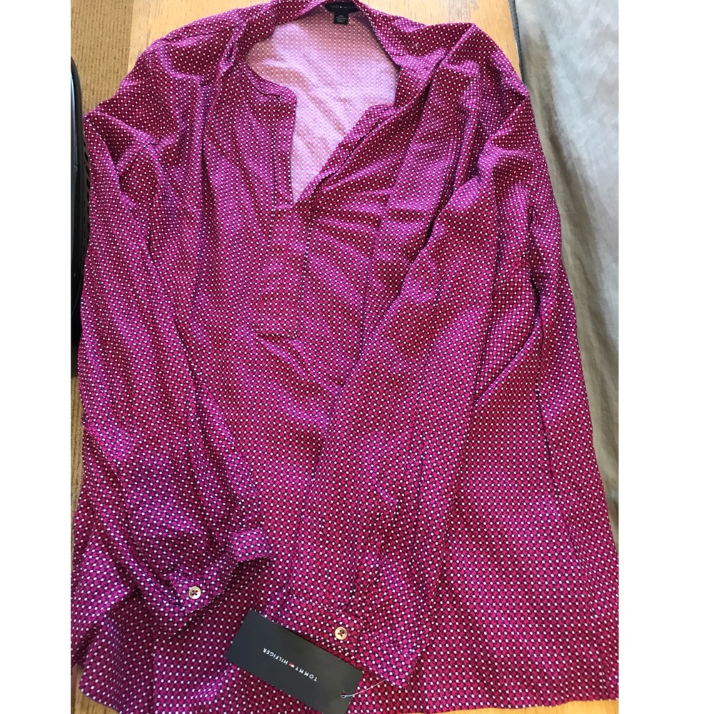 NWT Tommy Hilfiger Pink/Multi Women's Top Size XXL