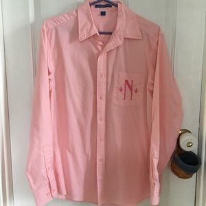 Monogrammed button down tunic