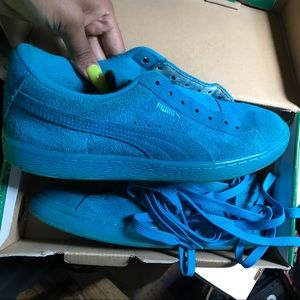 Pumas -Suede iced fluo jr